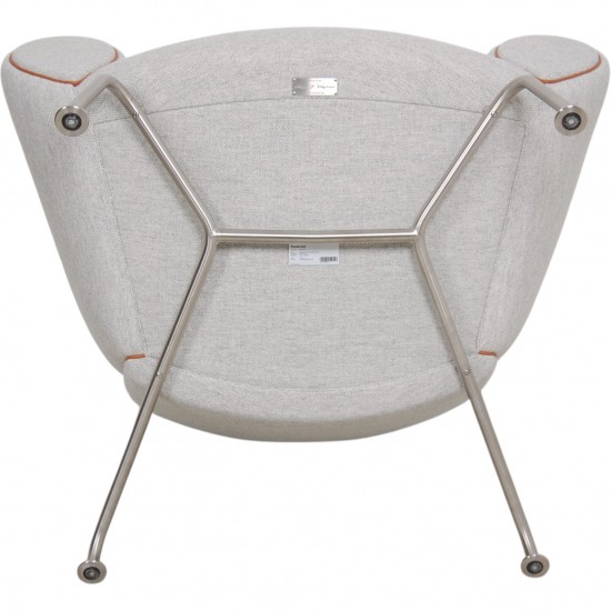 Hans Wegner Queen Chair upholstered in Hallingdal fabric