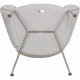 Hans Wegner Queen Chair upholstered in Hallingdal fabric