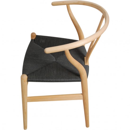 Sæt med 6 Hans Wegner Y-stole CH24 i ask