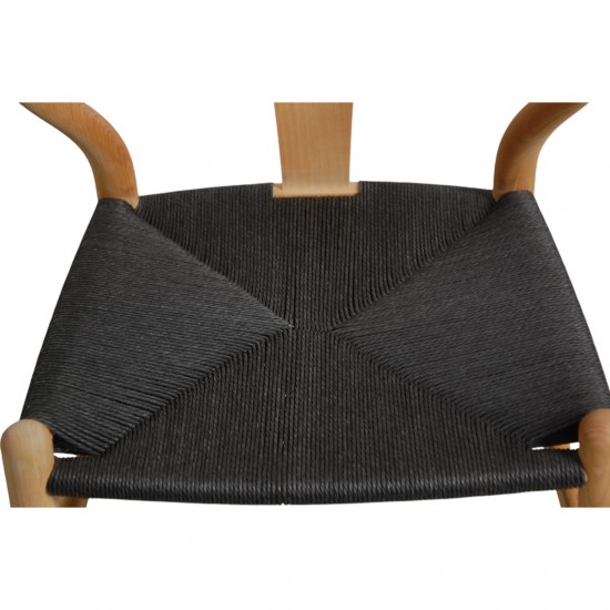 Sæt med 6 Hans Wegner Y-stole CH24 i ask