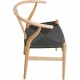 Sæt med 6 Hans Wegner Y-stole CH24 i ask
