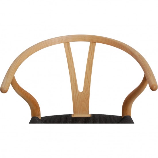 Sæt med 6 Hans Wegner Y-stole CH24 i ask