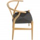Sæt med 6 Hans Wegner Y-stole CH24 i ask