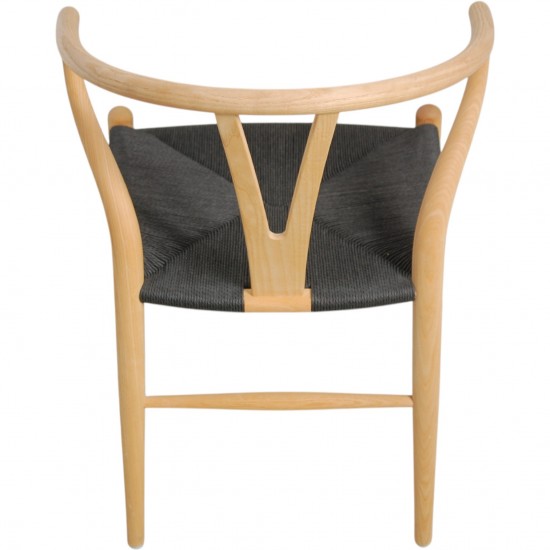 Sæt med 6 Hans Wegner Y-stole CH24 i ask