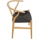 Sæt med 6 Hans Wegner Y-stole CH24 i ask