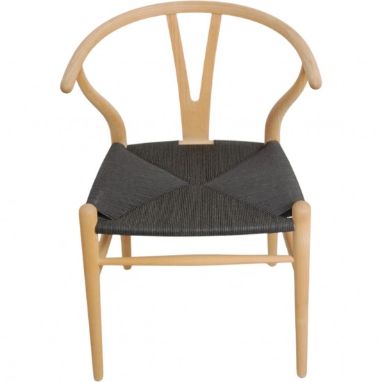 Sæt med 6 Hans Wegner Y-stole CH24 i ask