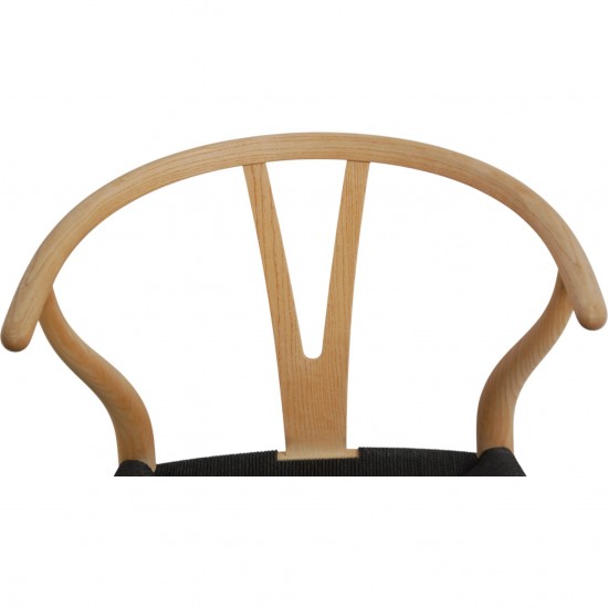 Sæt med 6 Hans Wegner Y-stole CH24 i ask