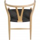 Sæt med 6 Hans Wegner Y-stole CH24 i ask