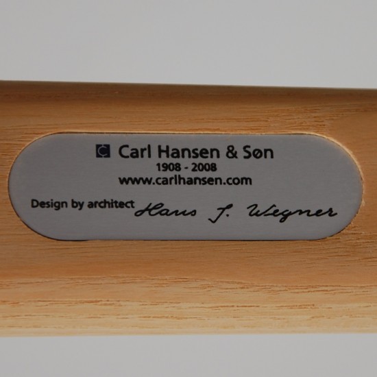 Sæt med 6 Hans Wegner Y-stole CH24 i ask