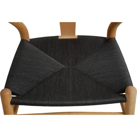 Sæt med 6 Hans Wegner Y-stole CH24 i ask