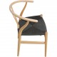 Sæt med 6 Hans Wegner Y-stole CH24 i ask