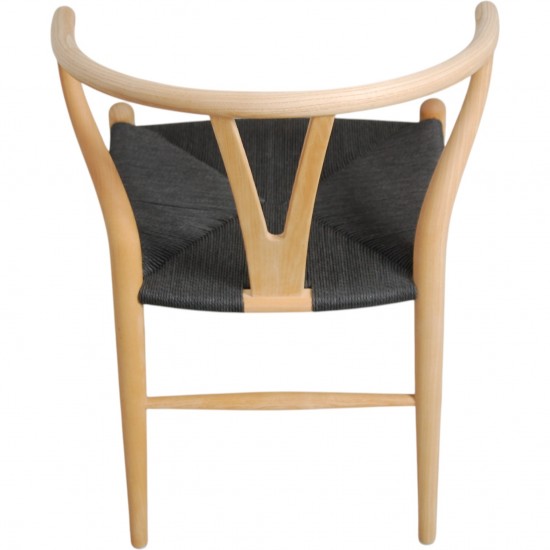 Sæt med 6 Hans Wegner Y-stole CH24 i ask
