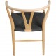 Sæt med 6 Hans Wegner Y-stole CH24 i ask