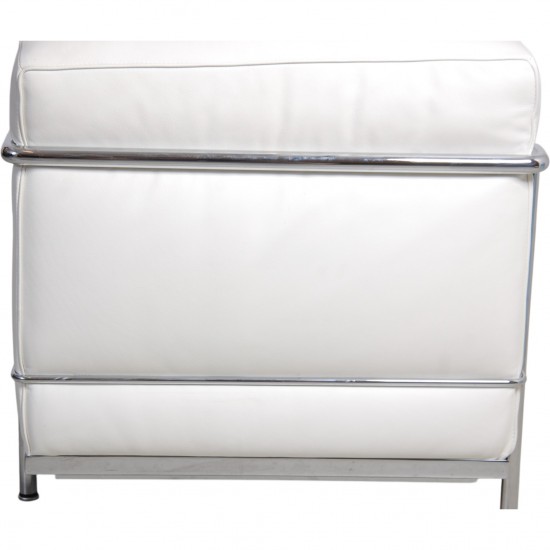 Le Corbusier LC2 2-personers sofa i hvid læder