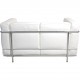 Le Corbusier LC2 2-personers sofa i hvid læder