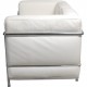 Le Corbusier LC2 2-personers sofa i hvid læder