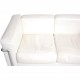Le Corbusier LC2 2-personers sofa i hvid læder