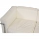 Le Corbusier LC2 2.seater sofa in white leather