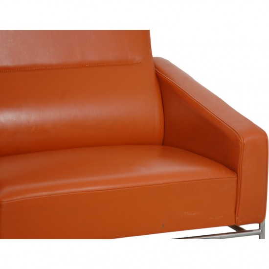 Arne Jacobsen 3-personers 3303 sofa i cognac læder