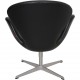Arne Jacobsen Svanestol i sort originalt aura læder 2006