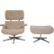 Charles Eames Lounge chair med ottoman i Nubia stof