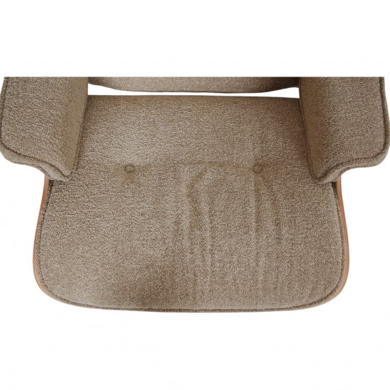 Charles Eames Lounge chair med ottoman i Nubia stof