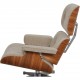 Charles Eames Lounge chair med ottoman i Nubia stof