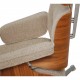 Charles Eames Lounge chair med ottoman i Nubia stof