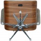 Charles Eames Lounge chair med ottoman i Nubia stof