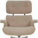 Charles Eames Lounge chair med ottoman i Nubia stof