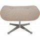 Charles Eames Lounge chair med ottoman i Nubia stof