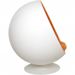 Eero Aarino Ball chair in orange fabric