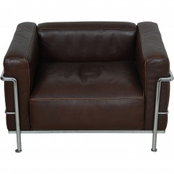 Le Corbusier LC3 Loungestol i brunt læder