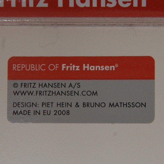 Piet Hein hvid Superellipse spisebord 150x100 2008