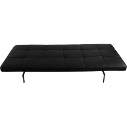 Poul Kjærholm PK-80 Daybed i sort Aura læder
