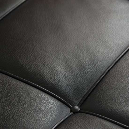 Poul Kjærholm PK-80 Daybed i sort Aura læder