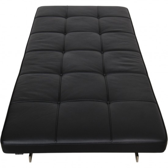 Poul Kjærholm PK-80 Daybed i sort Aura læder