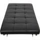 Poul Kjærholm PK-80 Daybed i sort Aura læder