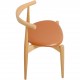 Sæt med 4 Hans Wegner CH20 stole af eg