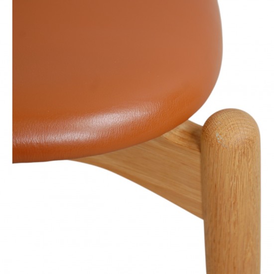 Sæt med 4 Hans Wegner CH20 stole af eg