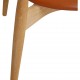 Sæt med 4 Hans Wegner CH20 stole af eg
