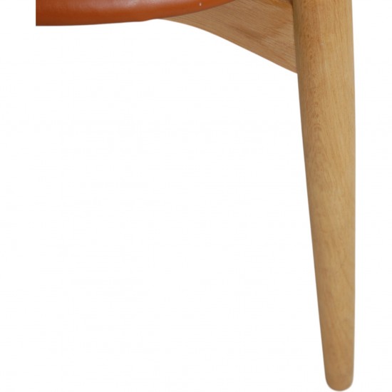 Sæt med 4 Hans Wegner CH20 stole af eg