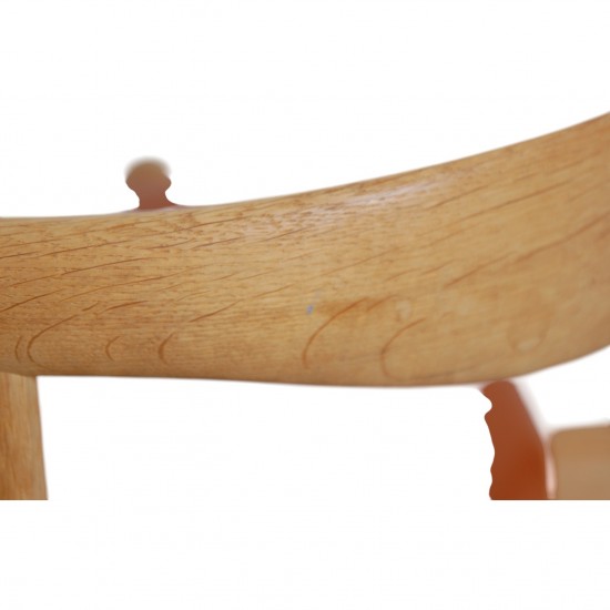 Sæt med 4 Hans Wegner CH20 stole af eg