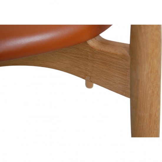 Sæt med 4 Hans Wegner CH20 stole af eg