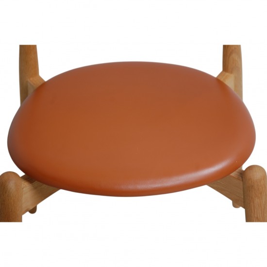 Sæt med 4 Hans Wegner CH20 stole af eg