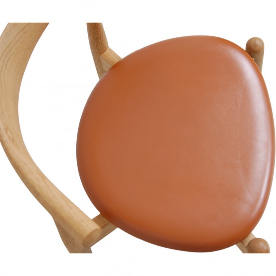 Sæt med 4 Hans Wegner CH20 stole af eg