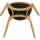 Sæt med 4 Hans Wegner CH20 stole af eg