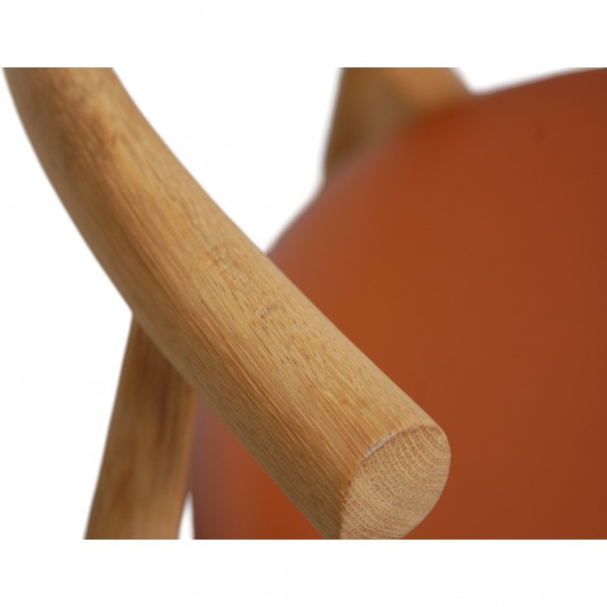 Sæt med 4 Hans Wegner CH20 stole af eg