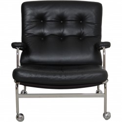Bruno Mathsson Karin chair in black leather