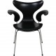 Arne Jacobsen 3208 Lilje stol i sort læder